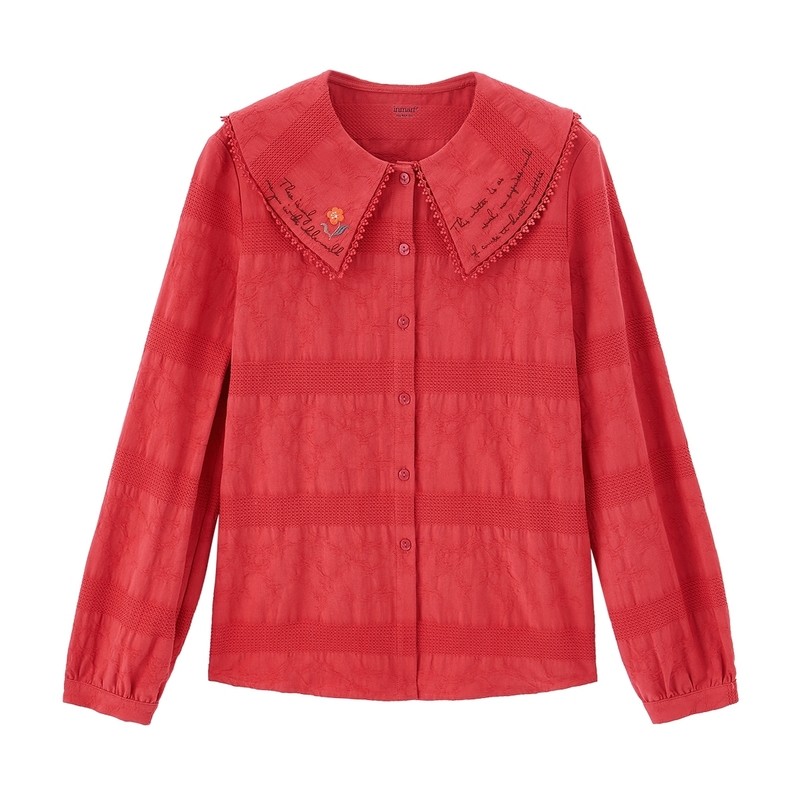 茵曼旗舰店2020新款秋季百搭衬衫 茵曼翰飞衬衫