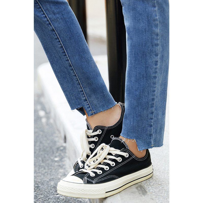 茵曼旗舰店2020年新款春秋装牛仔裤 茵曼翰飞牛仔裤