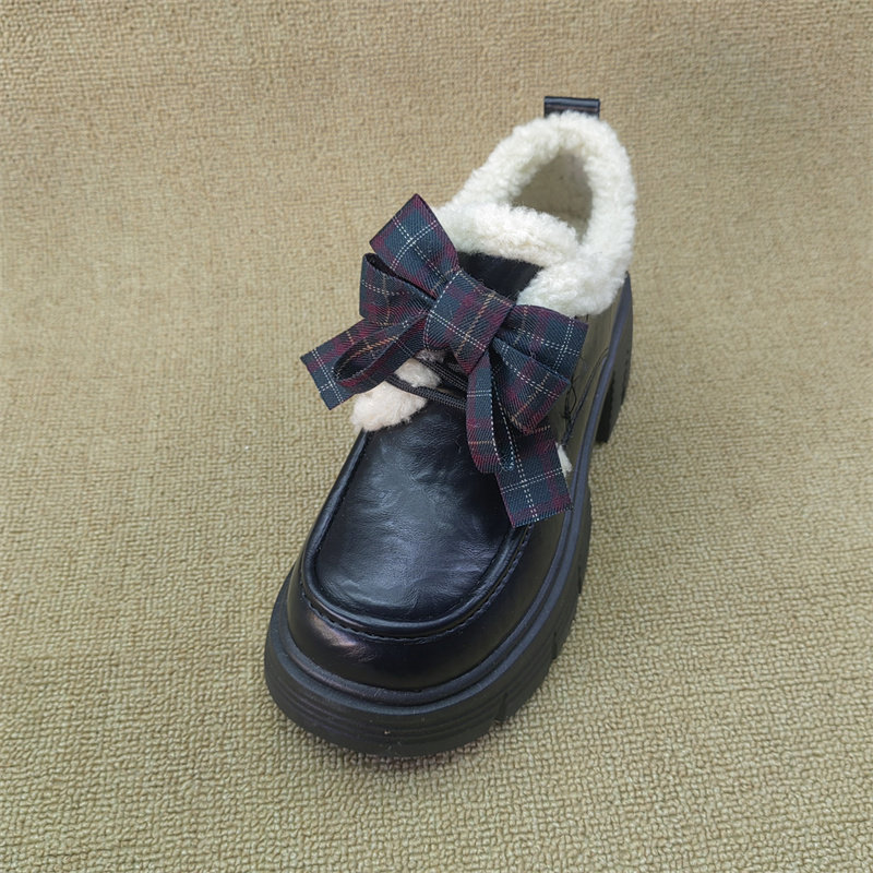 2025英伦风深口单鞋女蝴蝶结系带高粗跟乐福鞋复古舒适秀气女鞋,淘宝优惠券,粉丝福利购,淘宝优惠卷