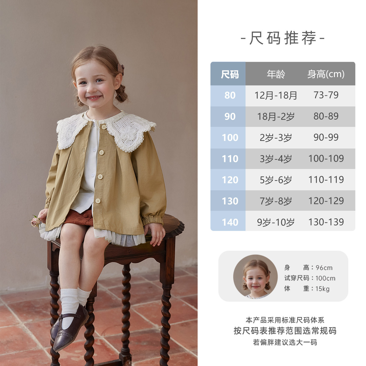 [7A抑菌]女童风衣春季儿童英伦风外套宝宝春装女小童甜美翻领衣服,淘宝优惠券,粉丝福利购,淘宝优惠卷