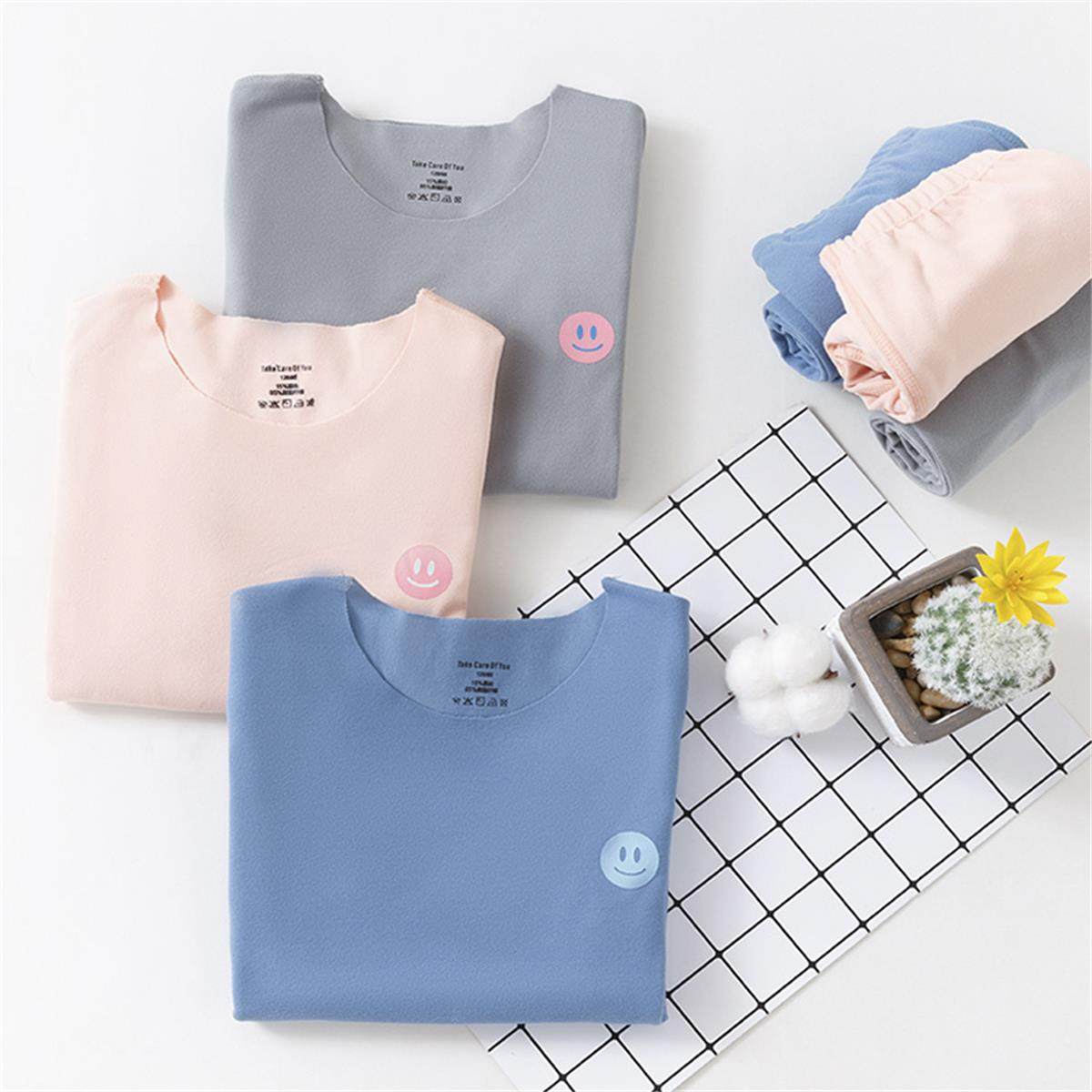 儿童保暖内衣套装童装男女童儿童秋衣秋裤自发热内衣家居服棉毛衫