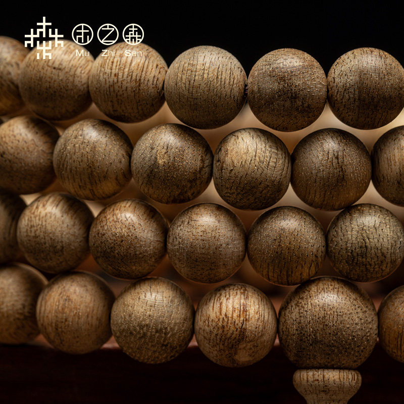 【暗香浮动】柬埔寨沉香念珠8mm*20.3g天然风化老料佛珠手链保真,淘宝优惠券,粉丝福利购,淘宝优惠卷