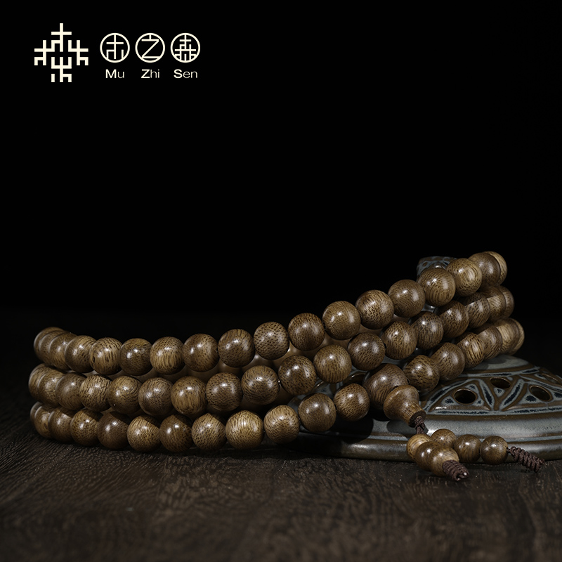 6mm / 8mm天然密纹沉香木念珠 木之森佛珠/念珠