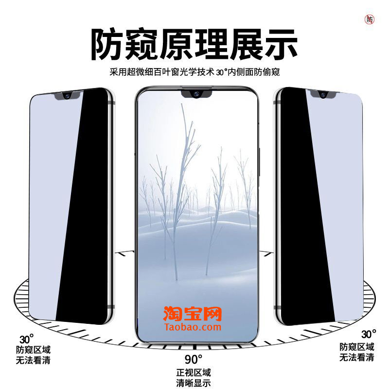 Letv乐视Y1pro+全屏防窥膜L6B钢化膜手机贴膜防摔抗蓝光防偷窥高清防爆防刮原装专用保护膜 - 图2