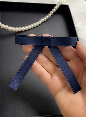 黑色小领结女jk日系学院风连衣裙水手服领花制服衬衫鸭嘴夹蝴蝶结