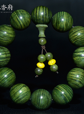 阴沉木毫米男女款金丝楠佛珠手链