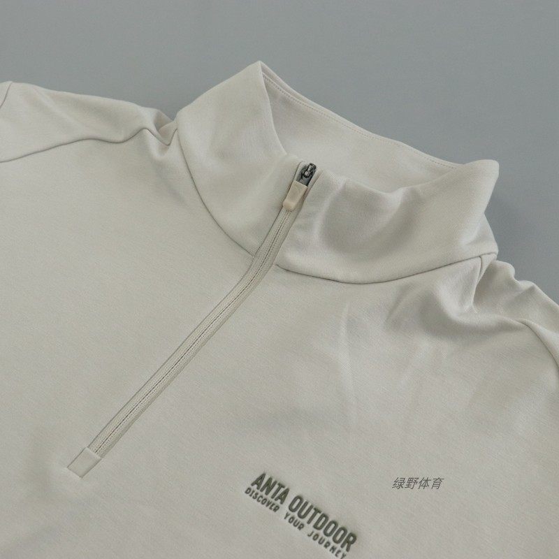 安踏男长袖T恤秋冬半拉链套头卫衣户外运动上衣针织衫152446405S,淘宝优惠券,粉丝福利购,淘宝优惠卷