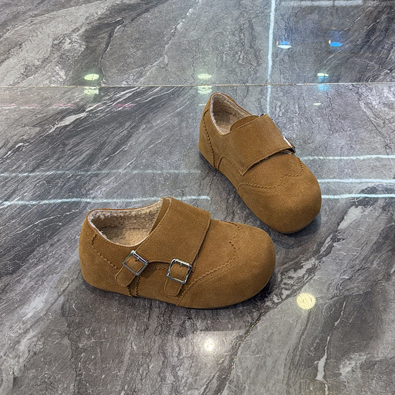 加厚保暖~复古真皮内增高勃肯鞋女2025冬新款丑萌皮带扣懒人棉鞋,淘宝优惠券,粉丝福利购,淘宝优惠卷