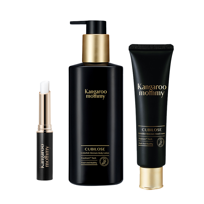 袋鼠妈妈孕妇唇膏天然滋润护手霜 袋鼠妈妈美韵唇部护理套装