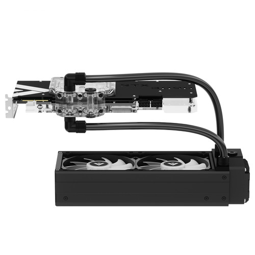 RTX5090/4080Ti显卡 双面显存冷头背板散热一体模块水冷 幻彩套装 - 图0