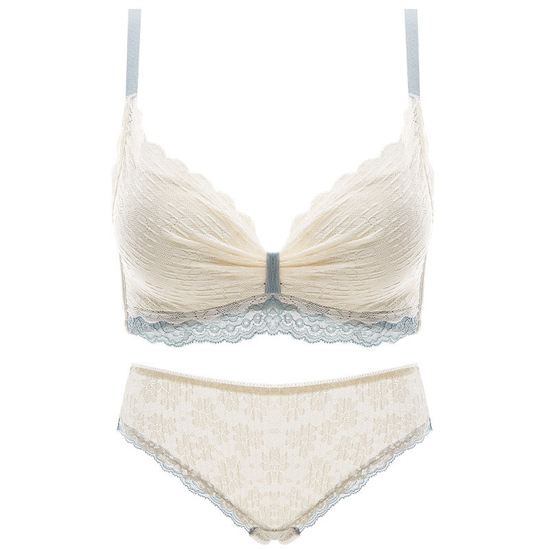 女乳胶无钢圈收副乳上托调整型内衣 芬格美文胸