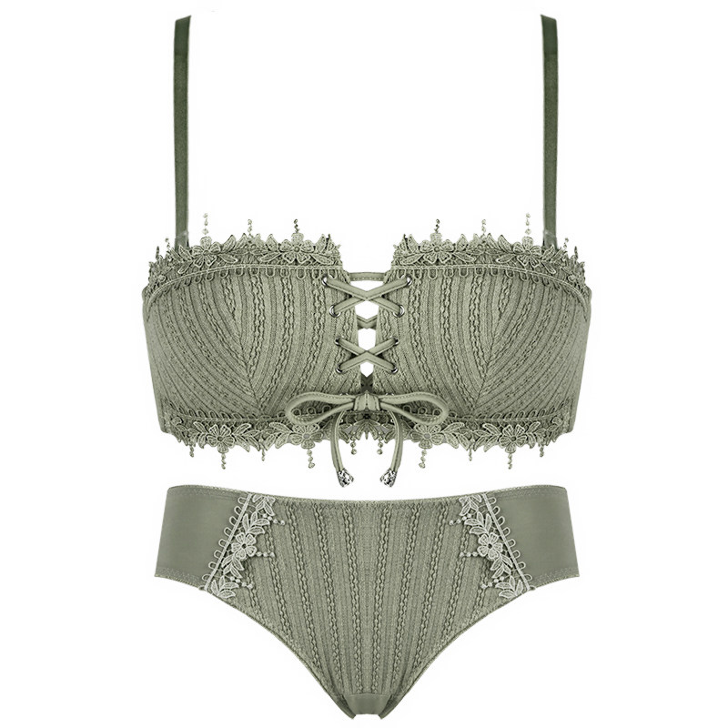 肩带无钢圈性感惑调整型文胸一内裤 芬格美文胸