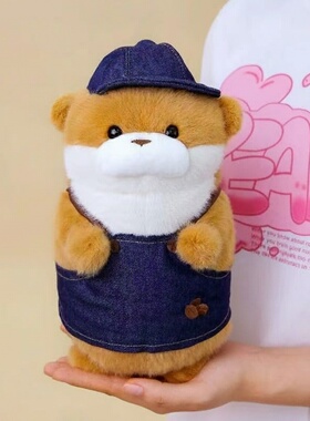 日本JCKNBJ咖啡小水獭玩偶可爱小水獭包包挂件女生生日礼物公仔