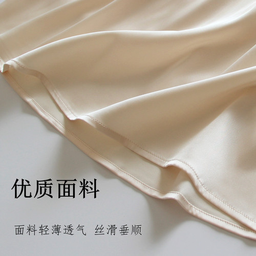半身衬裙汉服防走光内衬裙短裙防透安全裙内搭白色打底裙裙子内衬 - 图1
