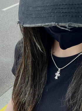 十字架项链镶钻锁骨链精致百搭女