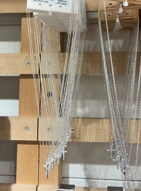 s925银纯银项链洗澡可戴不掉色