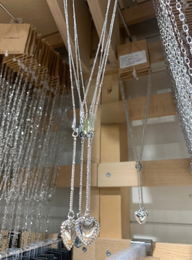 流苏大爱心百搭项链女