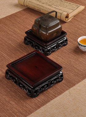 黑檀整木明清古典古玩玉器玉玺