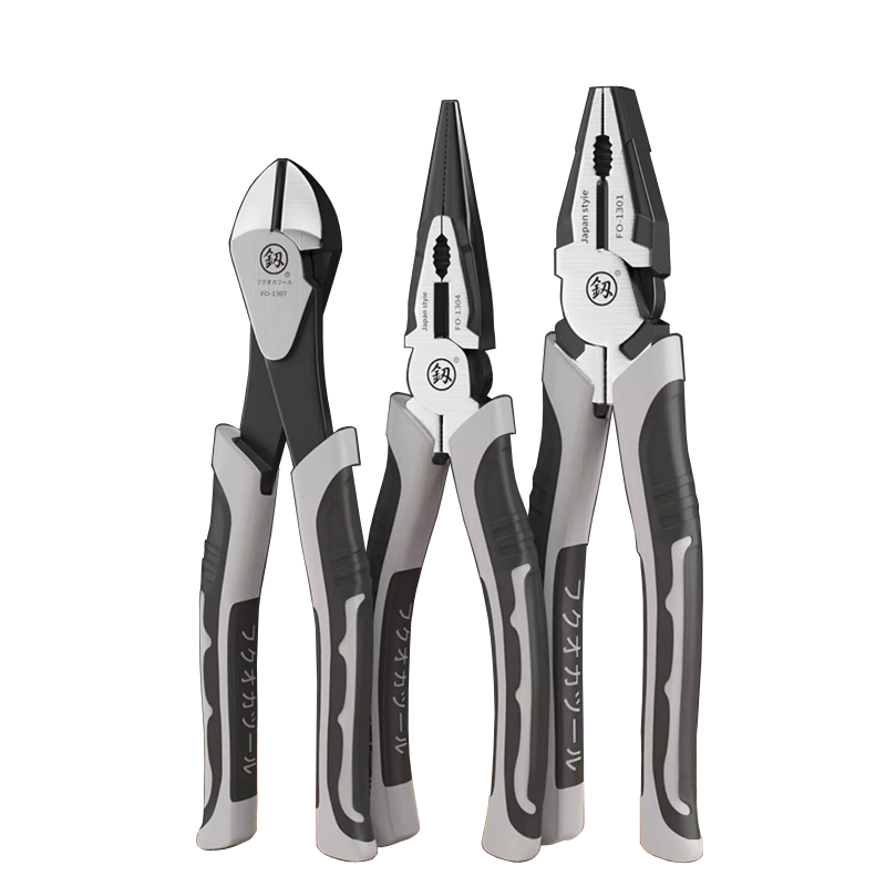 福冈老虎钳工业级钢丝钳电工拉线压线6寸尖嘴钳斜口钳8寸平口钳子,淘宝优惠券,粉丝福利购,淘宝优惠卷