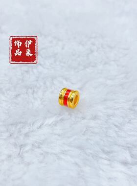 新款金色烧蓝桶珠隔片配件手链项链串饰diy手工隔珠半成品