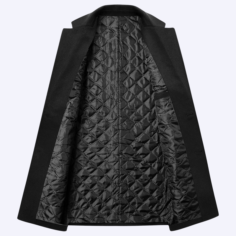 欧码加大码跨境版型单排扣西装领加棉加厚羊毛呢子大衣男外套男装,淘宝优惠券,粉丝福利购,淘宝优惠卷