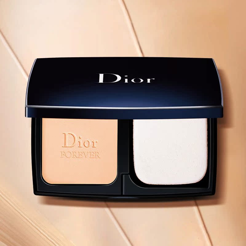 进鑫铭帮化妆品专营店Dior/迪奥粉饼凝脂恒久定妆保湿粉饼9g 遮瑕哑光亲肤控油提亮0100