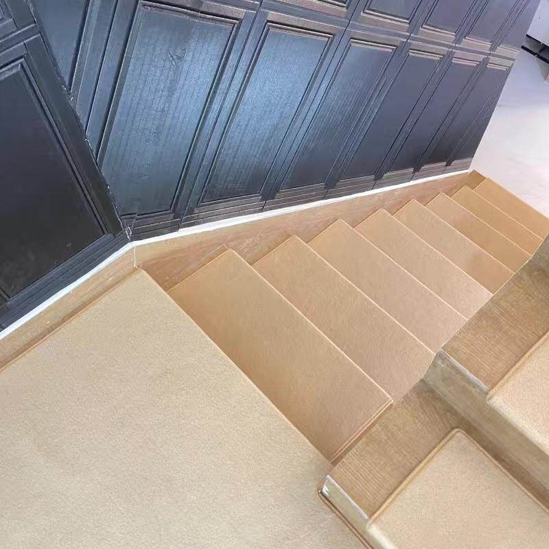 Stair carpet glue-free anti-slip step mat silent and wear-resistant