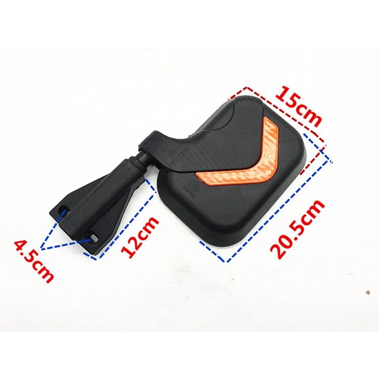 全封闭新款全篷三轮车海宝金迪金彭三轮电动车反光镜三轮车配件 - 图3