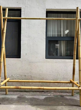 定制黄竹架婚庆火锅店竹架