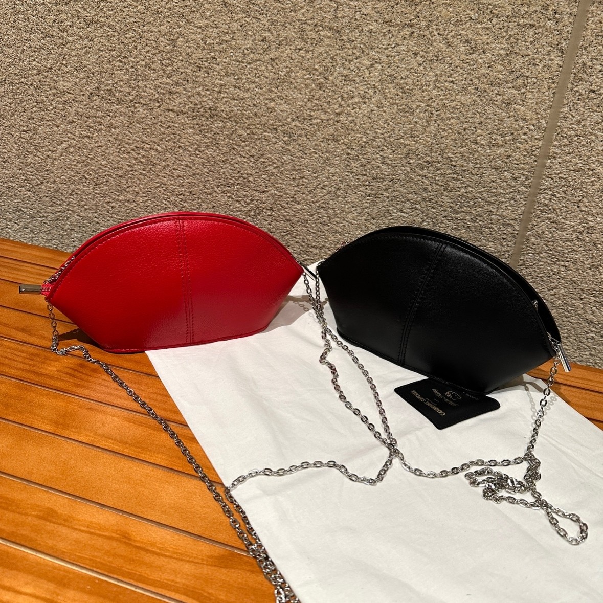 日韩简约高质感牛皮贝壳半圆手拿单肩斜挎链条包时髦百搭潮晚宴包,淘宝优惠券,粉丝福利购,淘宝优惠卷