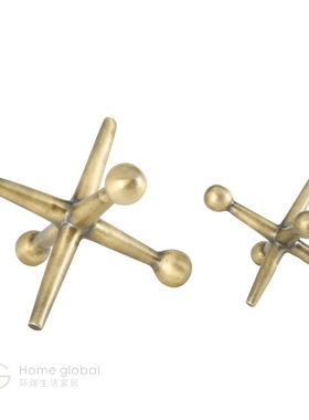 环球悦生活软装设计黑古铜色人物雕塑企鹅样板房极简轻奢客厅摆件