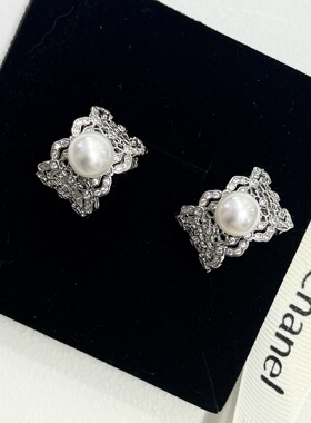 高档蕾丝戒指 气质宽版 9-10mm天然高品质淡水珍珠14k注金独家