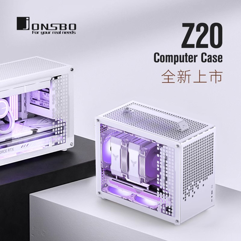 JONSBO乔思伯机箱Z20可拆卸提手简约机箱Type-c桌面MATX小机箱 - 图1