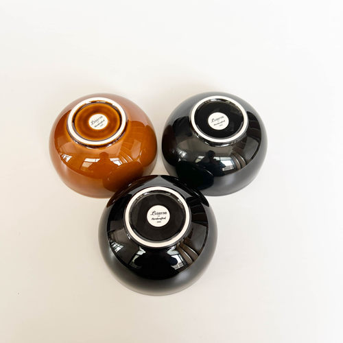 陆升Luzerne窑变釉Rustic系列5英寸鳞彩蓝曼谷棕焦糖色饭碗釉下彩 - 图2