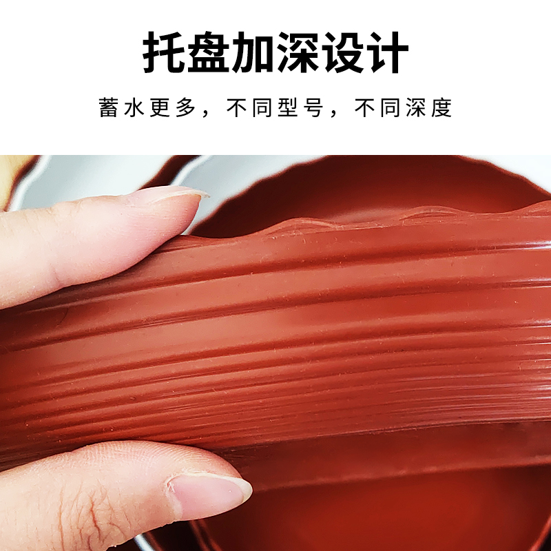 花盆垫底托盘塑料花盘加厚底盘垫室内接水盘多肉圆形底托花盆底座 - 图1