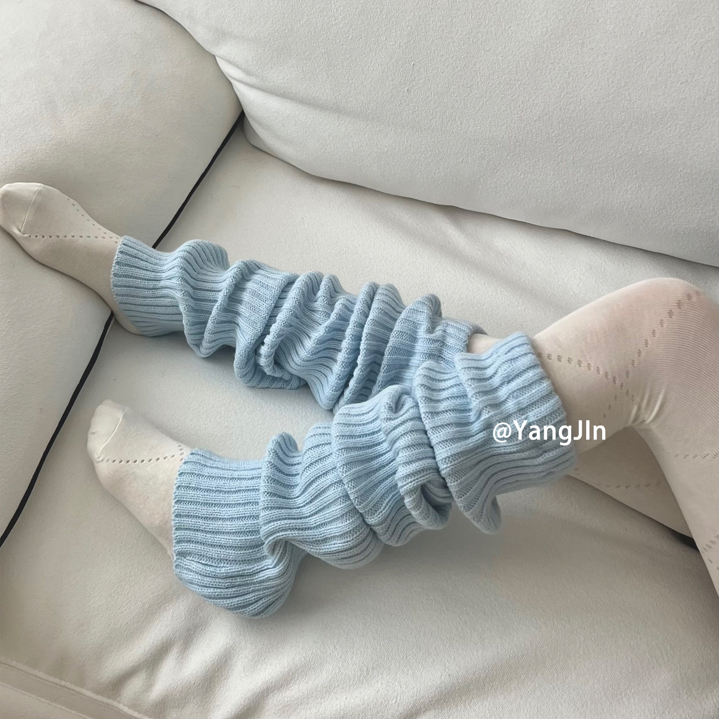 纯色70cm长筒堆堆袜套简约韩风过膝秋冬保暖腿套y2k针织辣妹女袜,淘宝优惠券,粉丝福利购,淘宝优惠卷