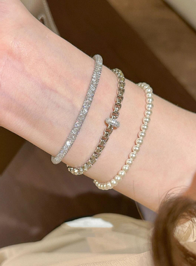 仿闪钻跑环手链女2026新款手串