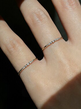 极细素圈戒指女2026新款时尚百搭