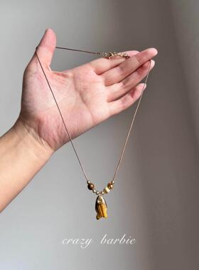 复古小鱼吊坠项链女2026新爆款