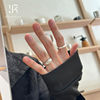 Silver matte plain ring for women 2026 new style stacking wear