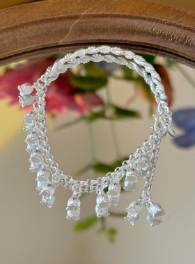 麻花半镯铃兰花手链2026新款爆款