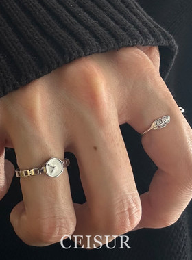 反向的钟手表戒指2026新款精致