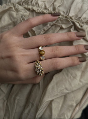 老钱风雏菊戒指女2026新爆款指环