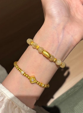 复古串珠小猫手链女生款高颜值