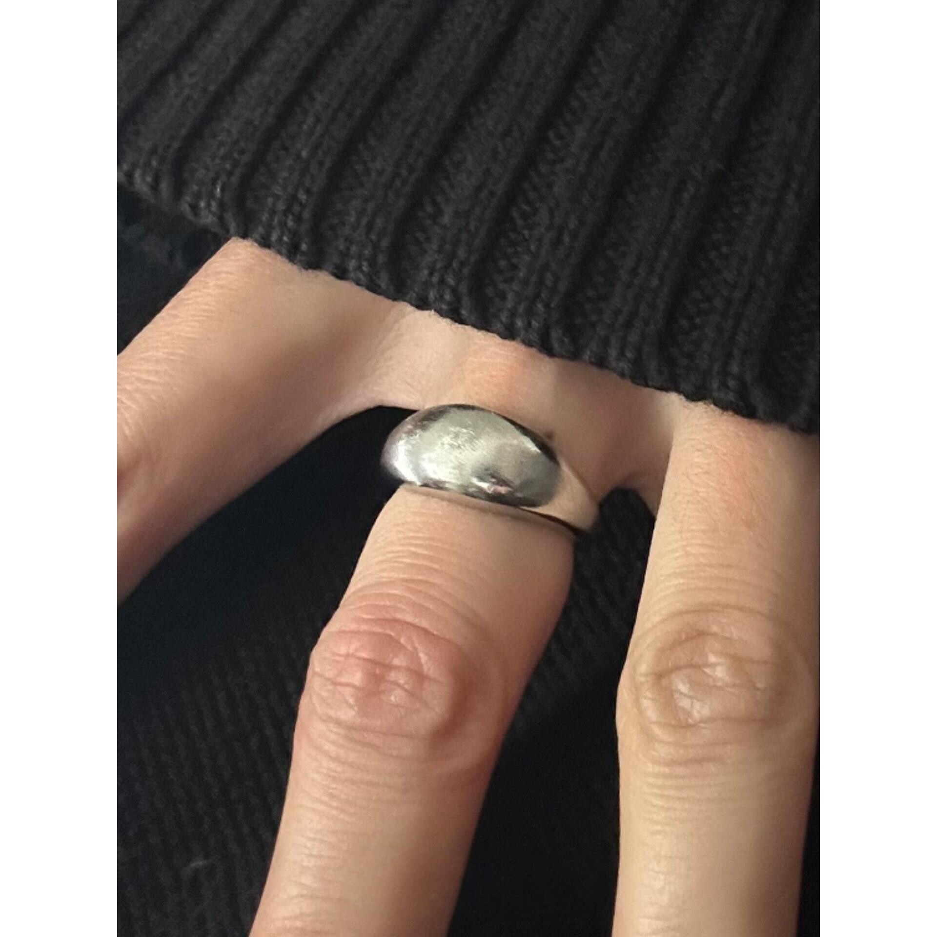 Silver plain ring for women 2026 new style temperament ring