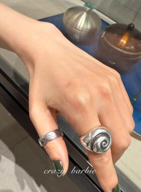 向日葵欧尼同款蜗牛戒指女小众