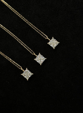 小方糖吊坠项链女款2026新款