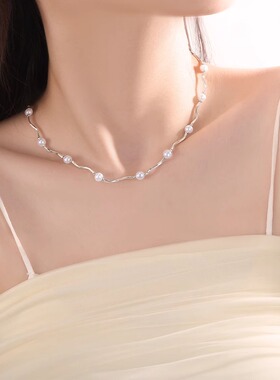 S925纯银项链2024新款爆款春夏季