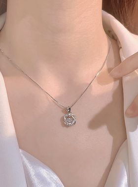 925银跳动的心项链轻奢小众颈链