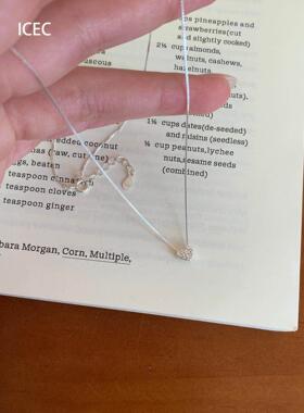 银色爱心吊坠项链女2026新款爆款